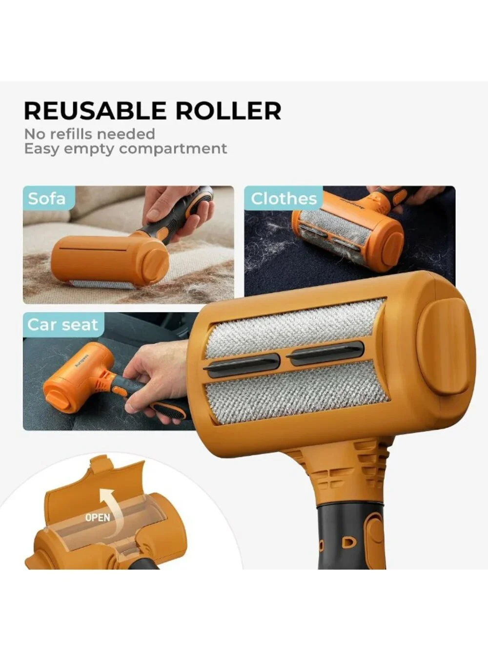 6-in-1 Deshedding Brush Grooming Kit for Dogs & Cats, All Coat Types, Reduces